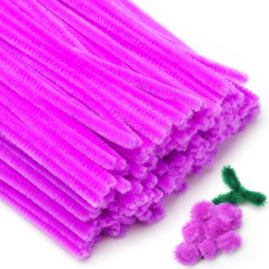 Eppingwin 200pcs Pipe Cleaners, Pink Pipe Cleaners Craft Supplies,Chenille St... - Picture 9 of 14