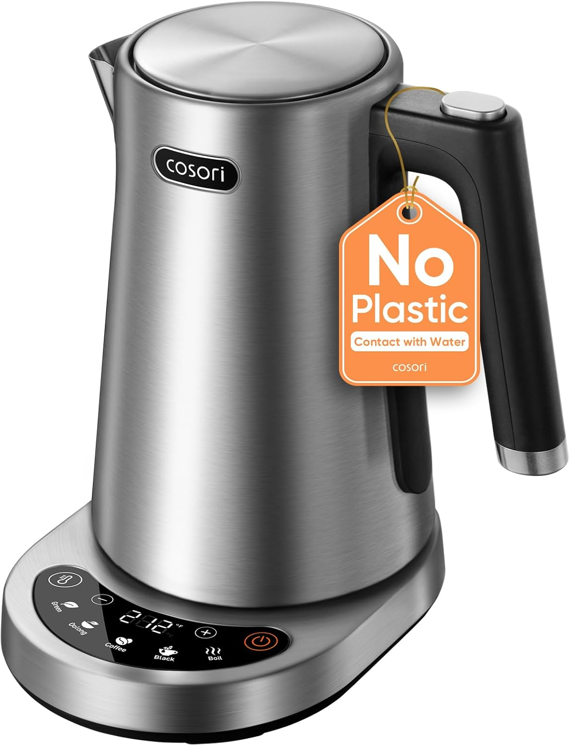 Electric Kettle 1.7L Temperature Control Stainless Steel Tea Kettle
