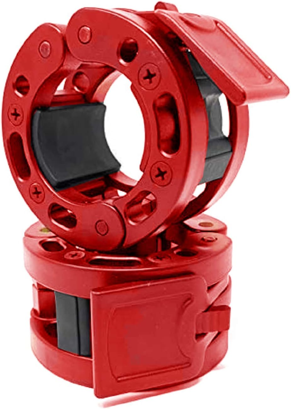 Olympic Barbell Clamps Collars Quick Release Pair of Locking Weight Clips Fit 2 Inch Barbell for Weightlifting