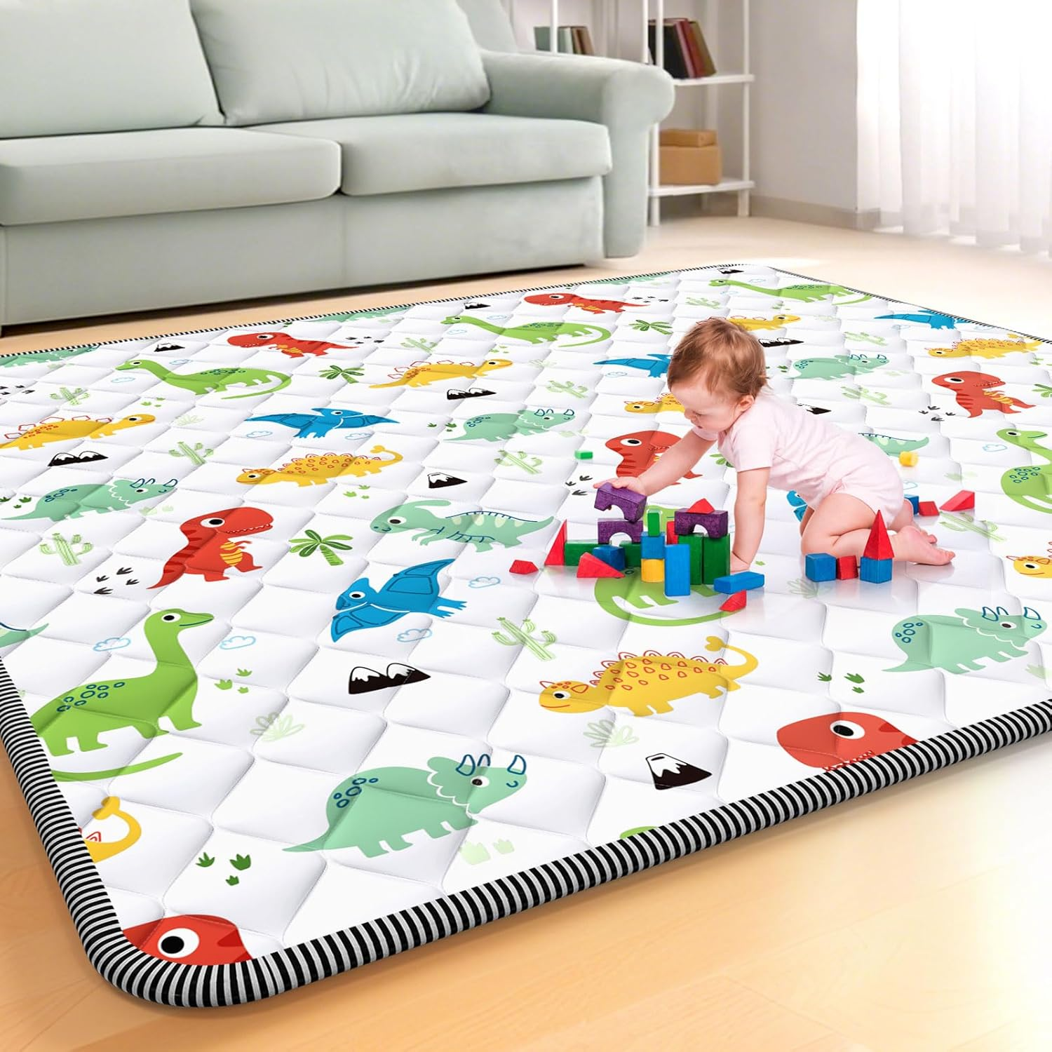 Thicken Foam Baby Play Mat For Floor 71x59 Inch Large Play Mat For Playpen Soft