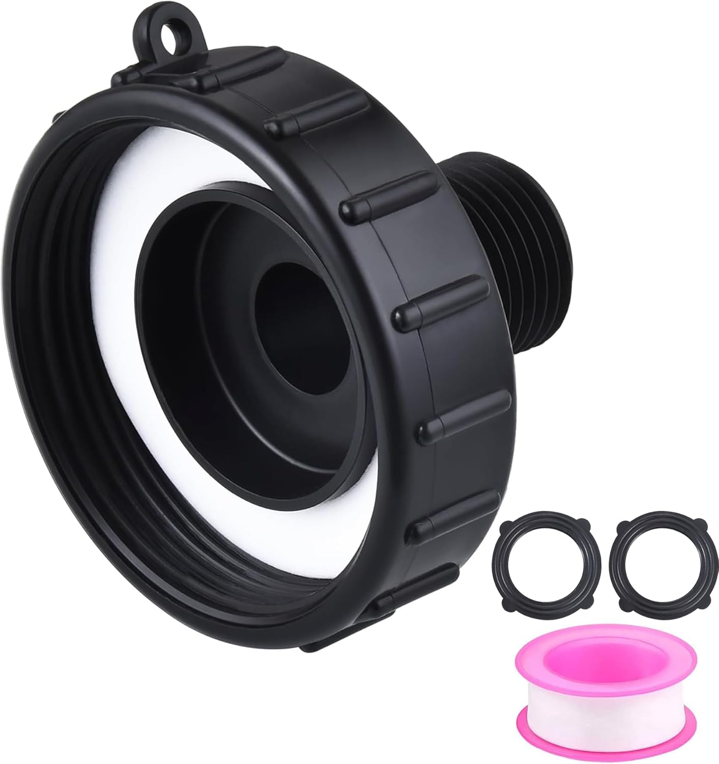 275 330 IBC Tote Tank Food Grade Drain Adapter, 2.44