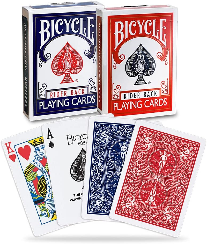 Naipes Bicycle Rider Back índice estandar cartas de poker Naipe Roja y azul