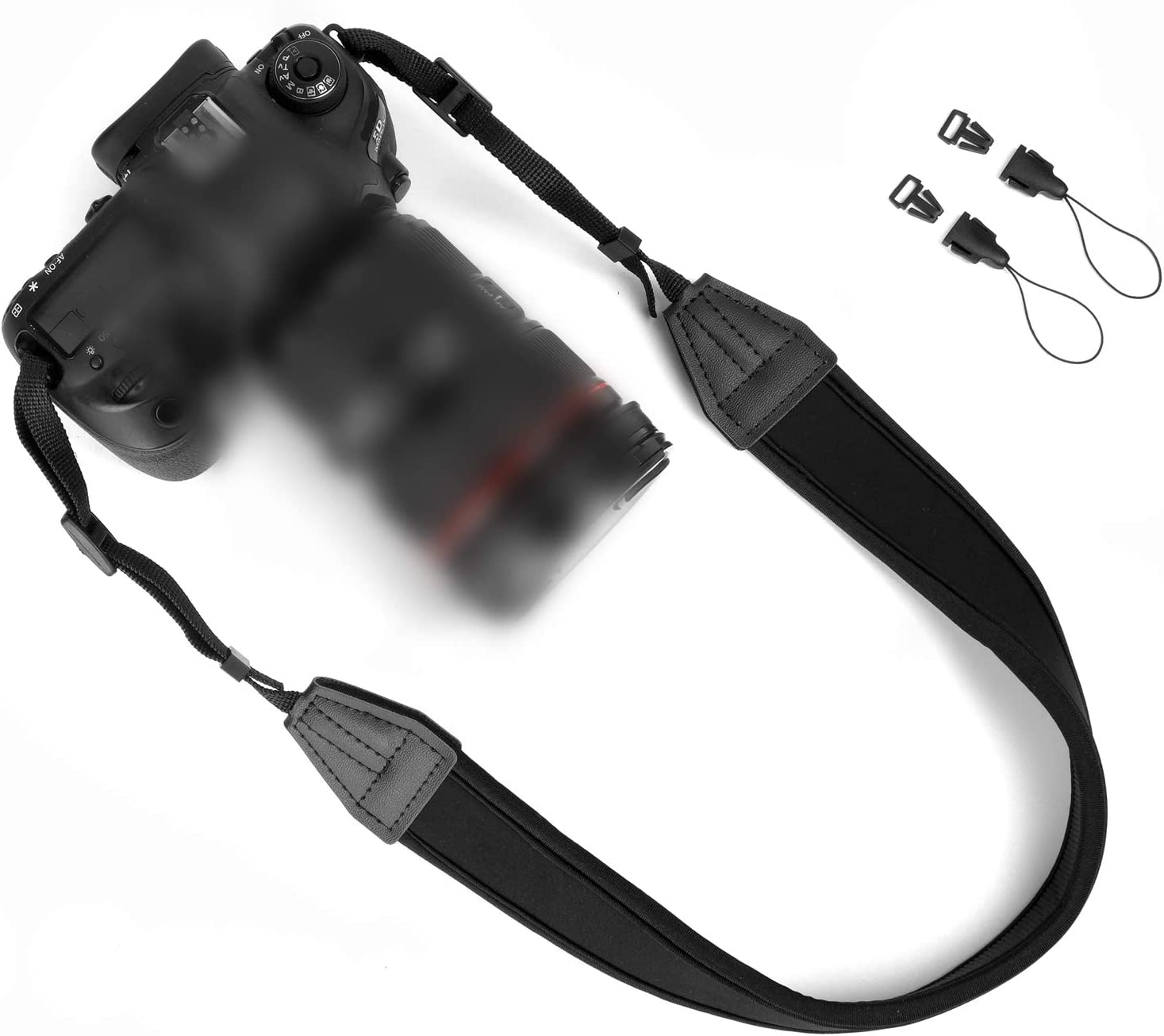 Camera Strap Padded Shoulder Neck Camera Strap with Quick Release Buckles for DSLR SLR