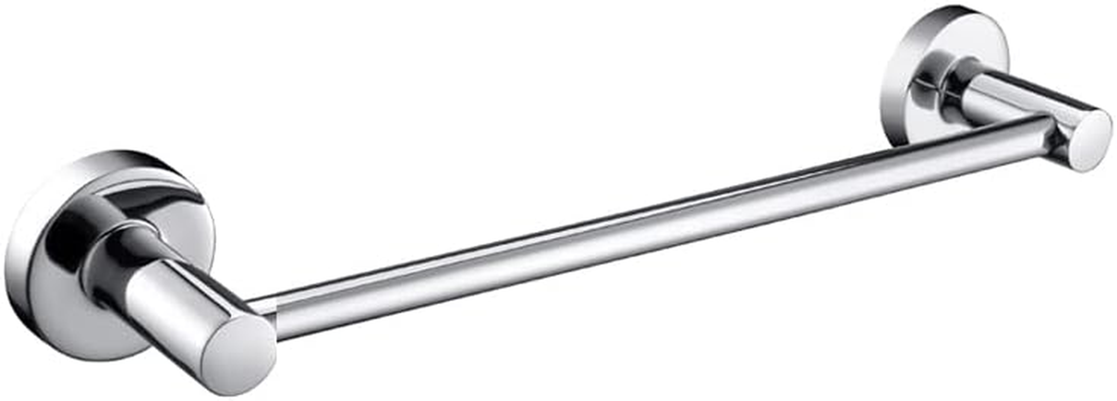 Bath Towel Bar Chrome, 11.8 Inch Stainless Steel Towel Rack Bathroom Towel Holder Wall Mount Kitchen Dish Cloth Hanger (Chrome, 11.8 Inch)