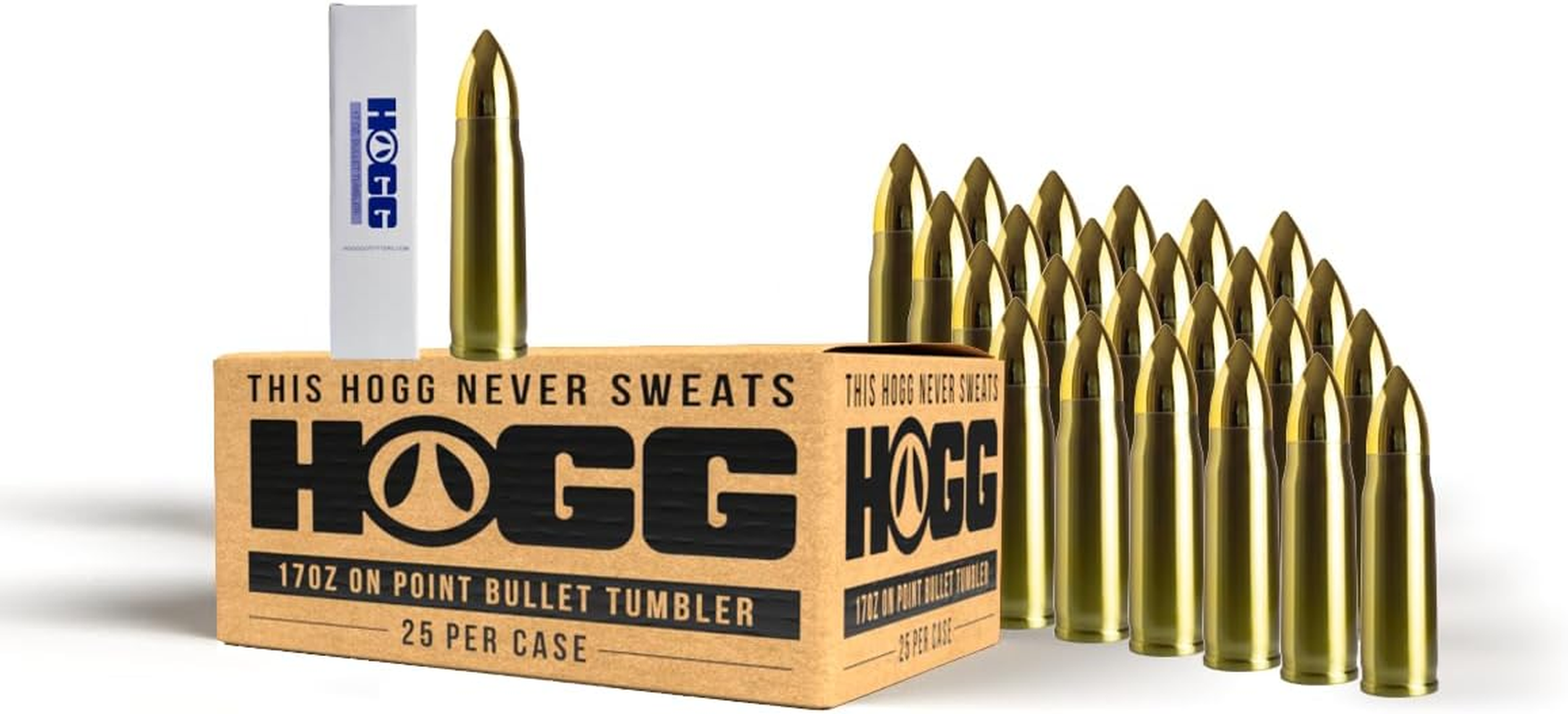 Bulk 25-Pack  17 Oz Stainless Steel Bullet Tumblers for DIY Crafting