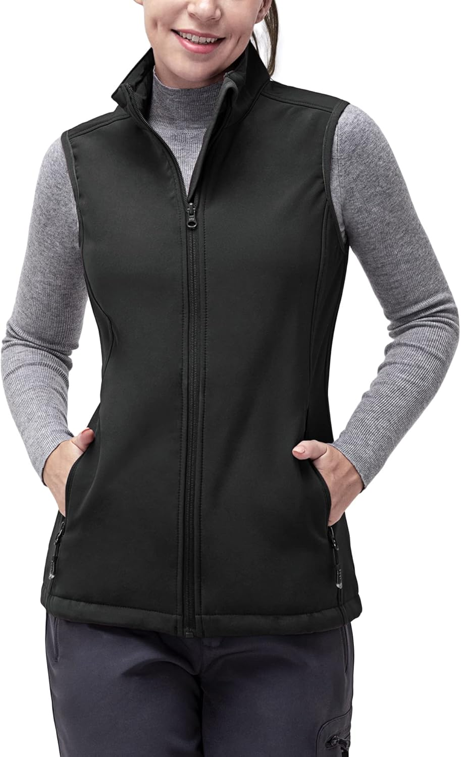 33,000ft Women's Running Vest Fleece Lined Zip Up Windproof Lightweight Softs... - Picture 8 of 22