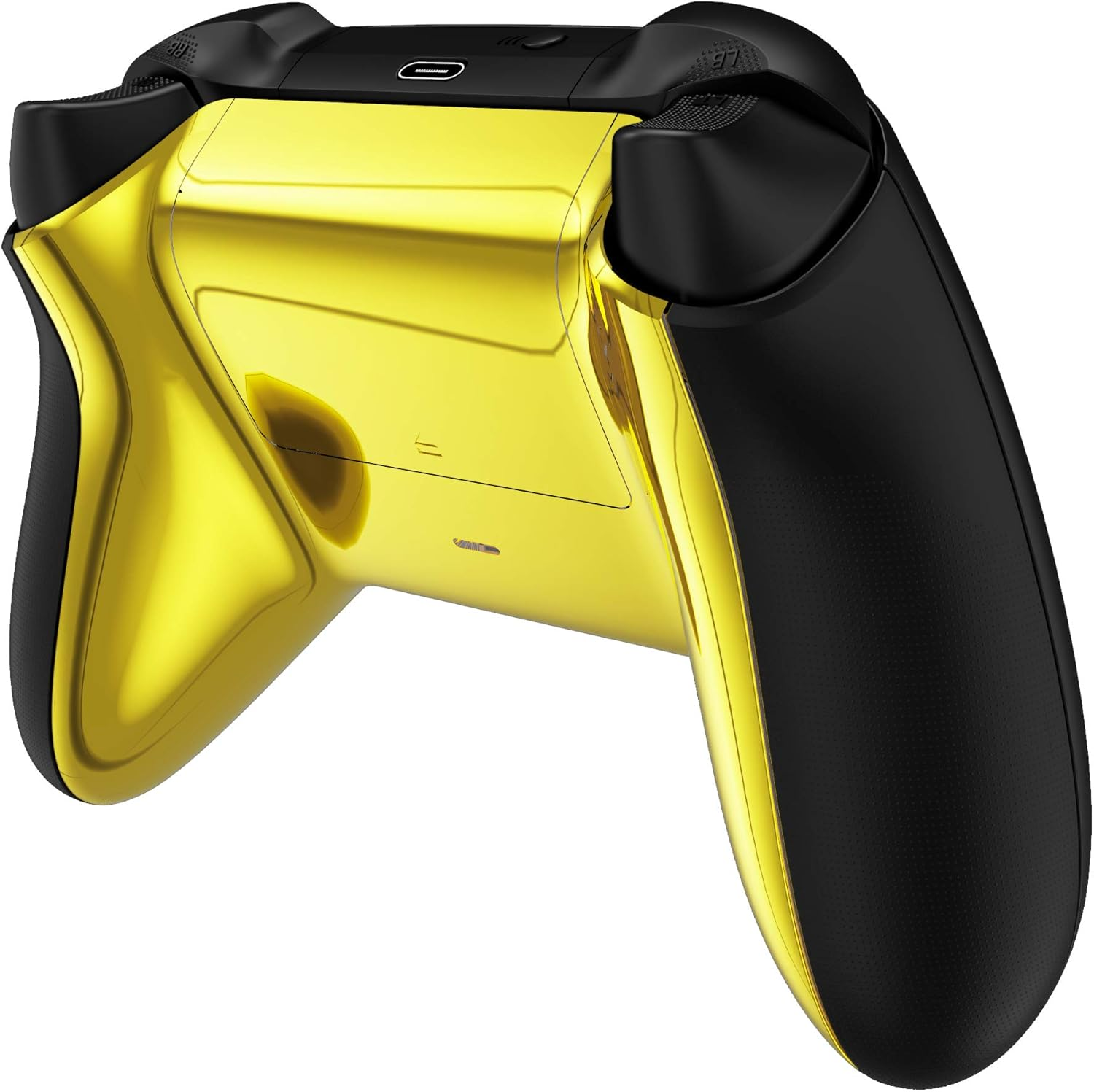eXtremeRate Chrome Gold Glossy Custom Bottom Shell w/Battery Cover for Xbox S... - Picture 7 of 14