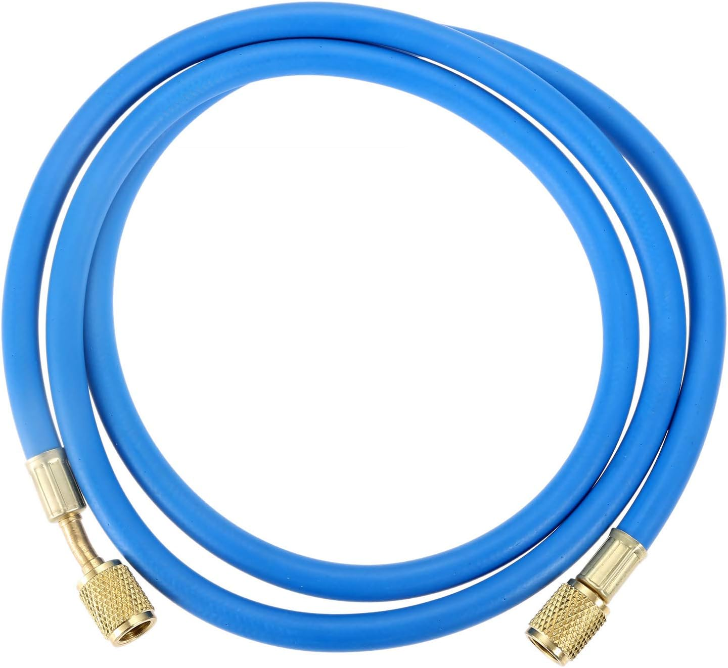 Aupoko R410A AC Refrigerant Charging Hoses, 60’’ R410A HVAC Charging Hose with 1/4’’ SAE Flare, with 800 PSI Working Pressure for R410A R22 R134A R12 R502 Air Condition System