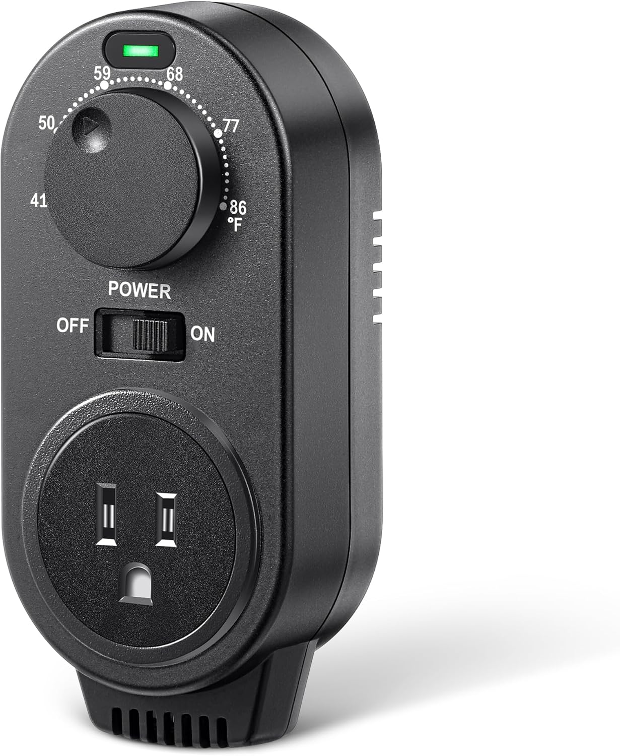 Adjustable Thermostat Plug in Heating and Cooling Thermostat Controlled Outle 