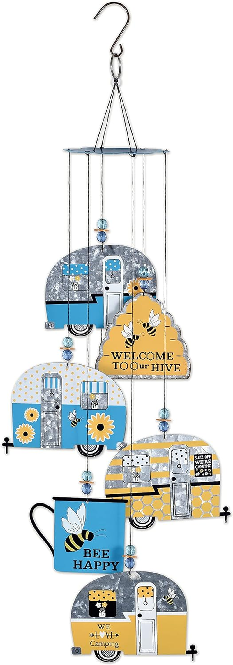 Sunset Vista Designs 93651 Country Garden Collection Wind Chime, Bee Honeycom... - Picture 3 of 3