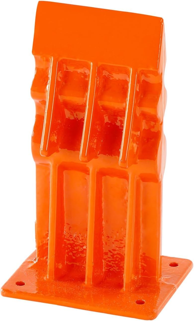 Firewood Kindling Log Wood Splitter, Firewood Splitter, Wedge Point Head Manual Wood Splitter, Kindling Splitter for Wood Stove Fireplace and Fire Pit, Orange