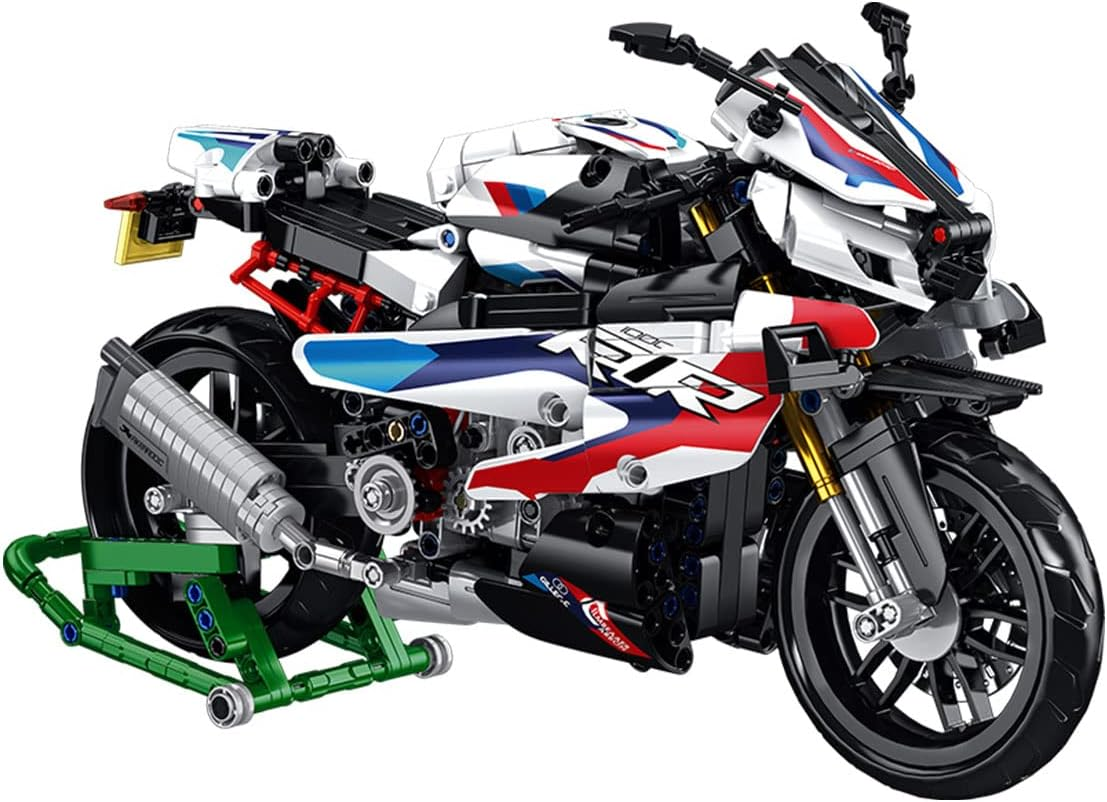Motorcycle 1000 RR Model Building Blocks Set, 912 Pieces Bricks, MOC Toys as Gift for Kids or Adult