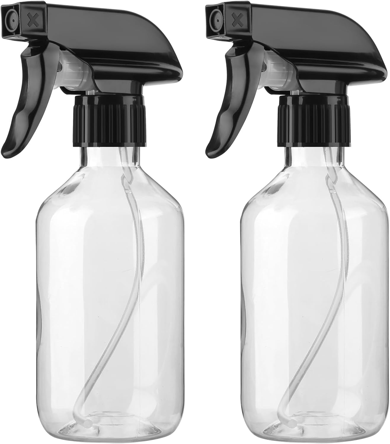 2-Pack Leakproof Spray Bottles (300ml/10oz) - Adjustable Nozzle for Mist & Jet Stream