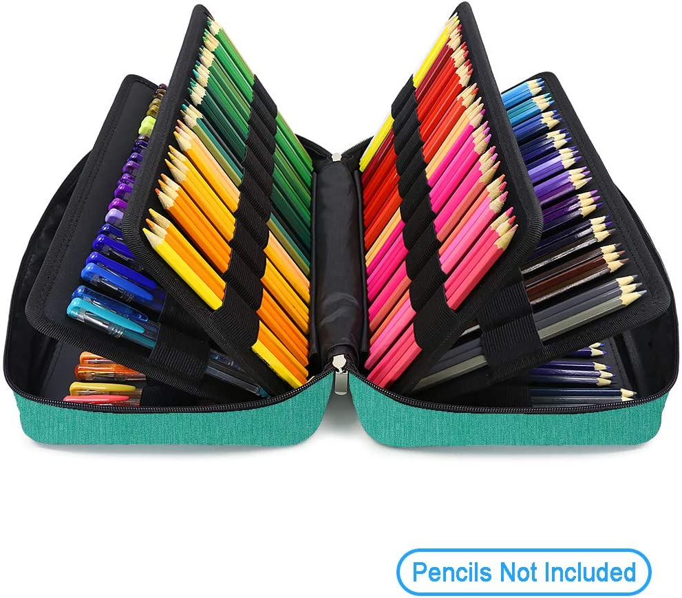 300 Slots Pencil Case Colored Pencil Case Organizer with Handy Wrap & Zipper,... - Picture 4 of 21