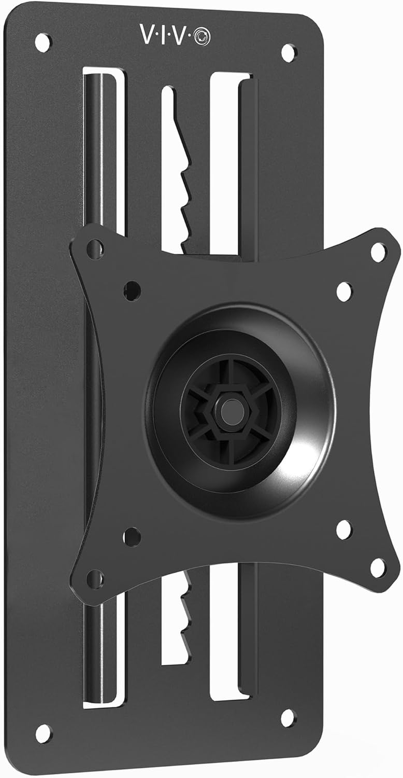 Height Adjustable 17 to 32 Inch Single Monitor Articulating Wall Mount for Standing Workstations, Fits 1 Screen with Max VESA 100X100Mm, Black, MOUNT-VW01A