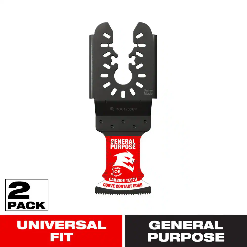 1-1/4 In. AMPED Demo Demon Universal Fit Carbide Teeth Oscillating Tool Blades for General Purpose Cuts