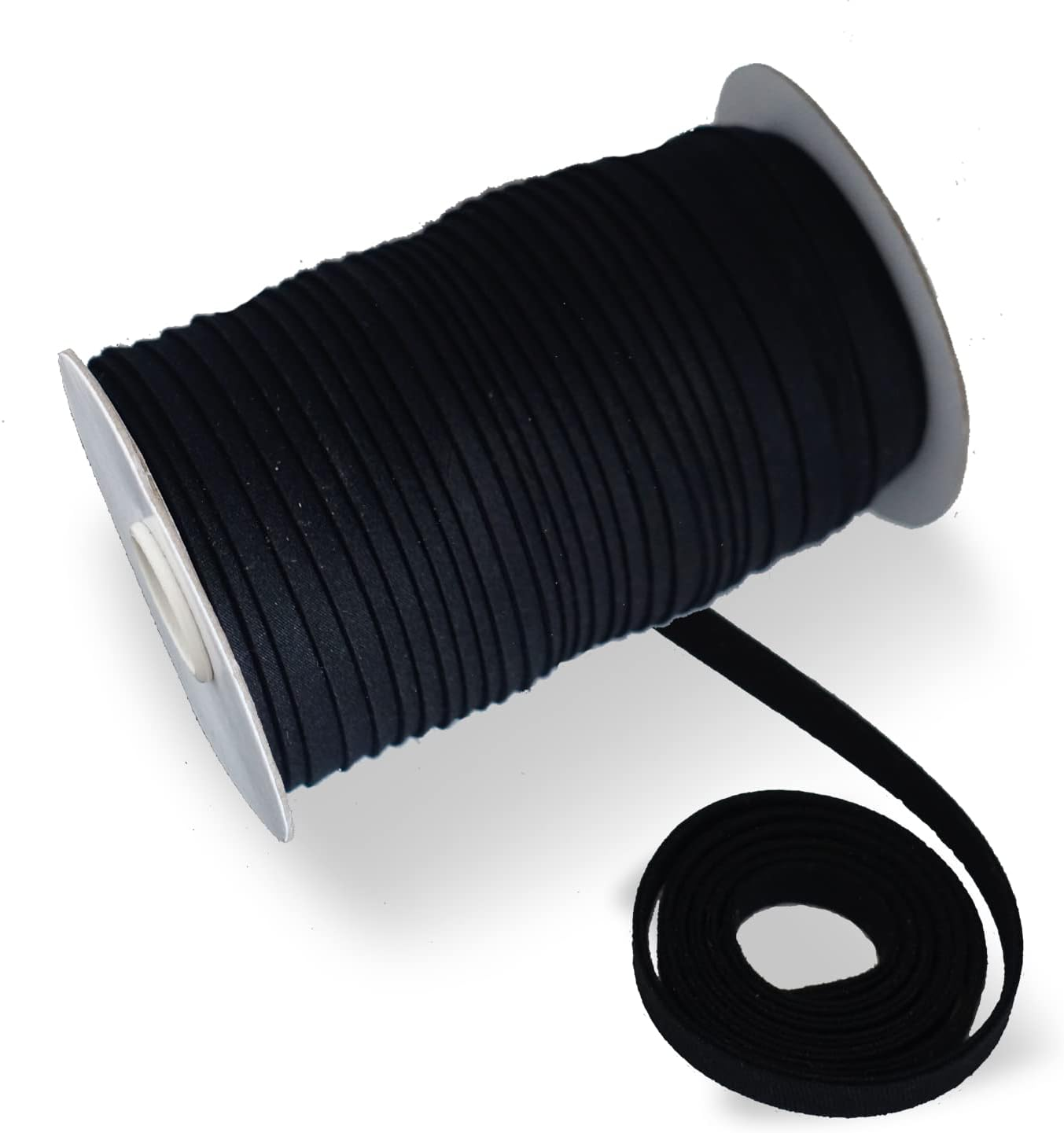 Bias Tape Double Fold 1/4 Inch - Black 55 Yards Polyester Binding Tape for Sewing, Quilt Binding, Hemming, Seaming and Fabric Piping