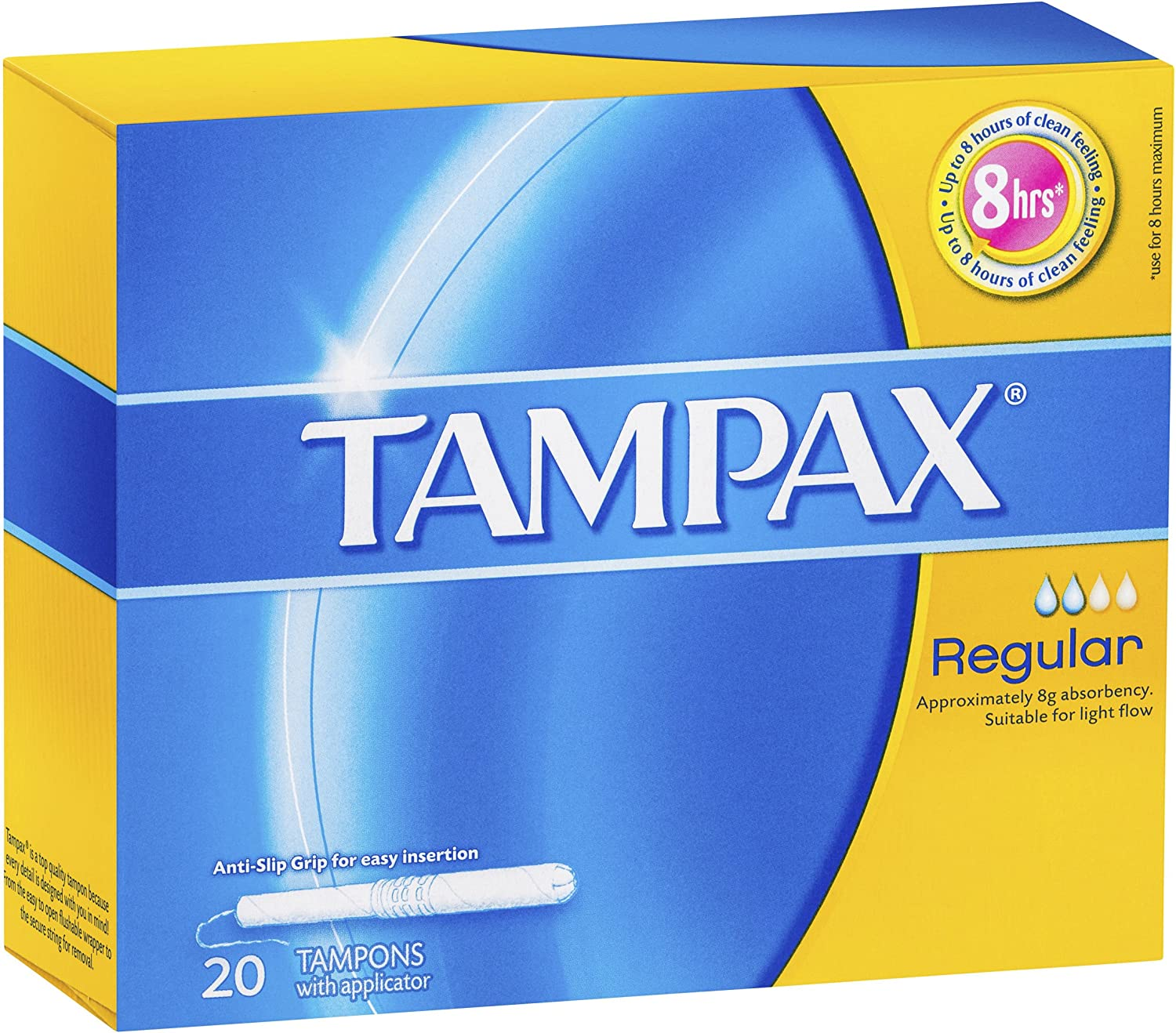 Tampax Super Medium Flow Tampons with Applicator 20 Pack - Picture 2 of 2