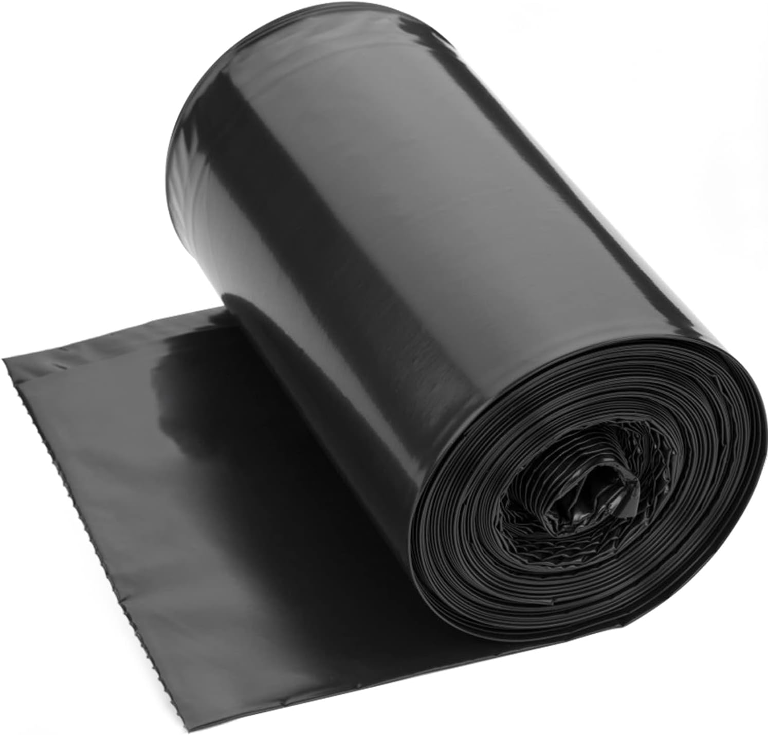 Trash Bag 30 Gallon, 10 Count, Big Garbage Bags, No Flaps/Ties,Thickness, 78x88cm,33.5g/pc, Unscented, Black