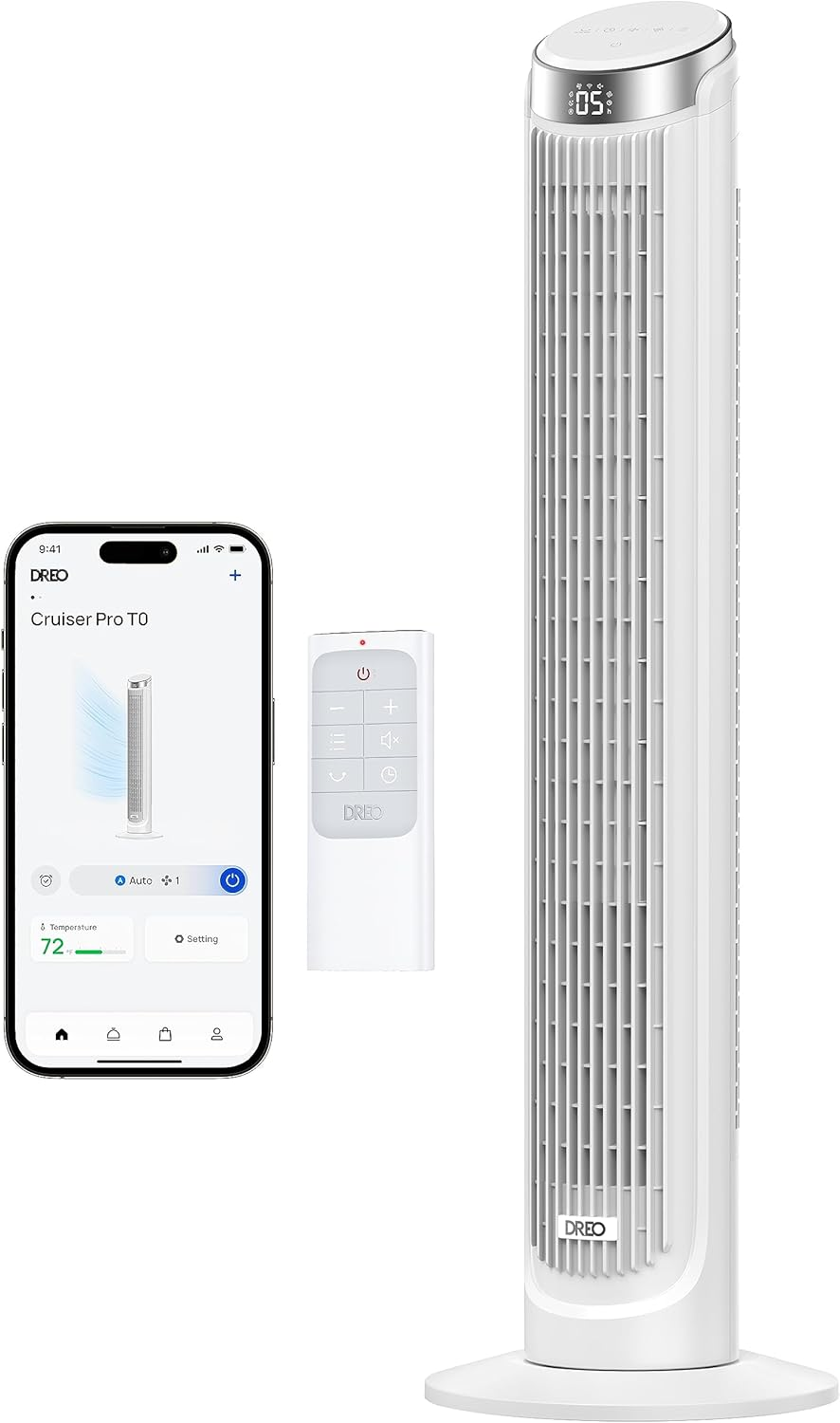 Smart Tower Fans That Blow Cold Air, Standing Fan for Bedroom, 90° Oscillating, 26Ft/S Velocity Quiet Floor Fan with Remote, 8H Timer, Voice Control Bladeless Fans for Indoors, Works with Alexa