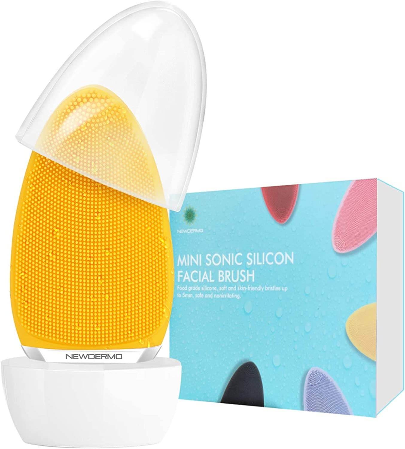 NEWDERMO Electric Facial Cleansing Brush,Silicone Facial Brush, Waterproof Sk... - Picture 10 of 10