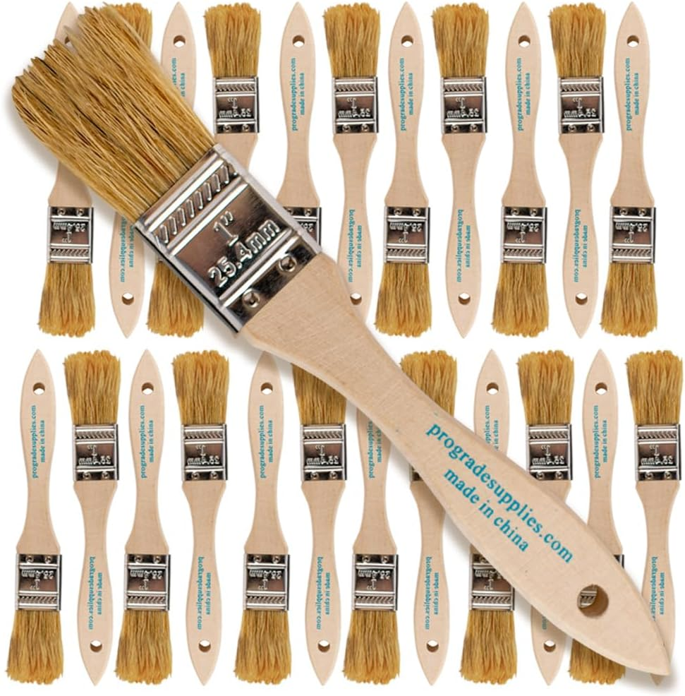 - Chip Paint Brushes - 24 Ea 1 Inch Chip Paint Brush Light Brown