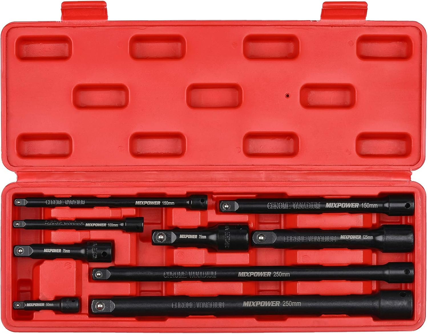 9-Piece Extension Bar Set, 1/4