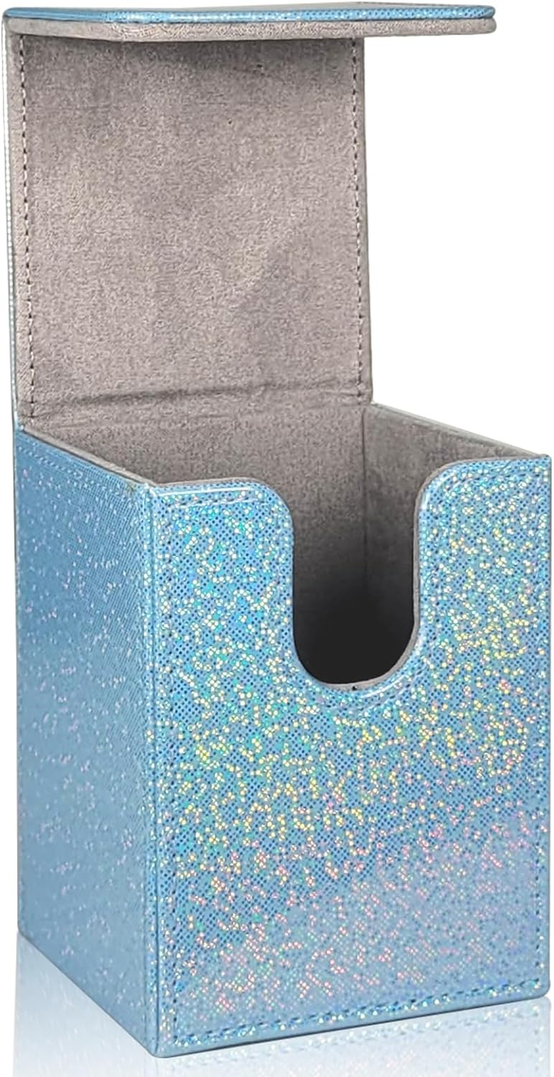 Dmoicols Sparkly Card Deck Box Holds 100+ Single Sleeved Cards ,Leather Card ... - Picture 8 of 19