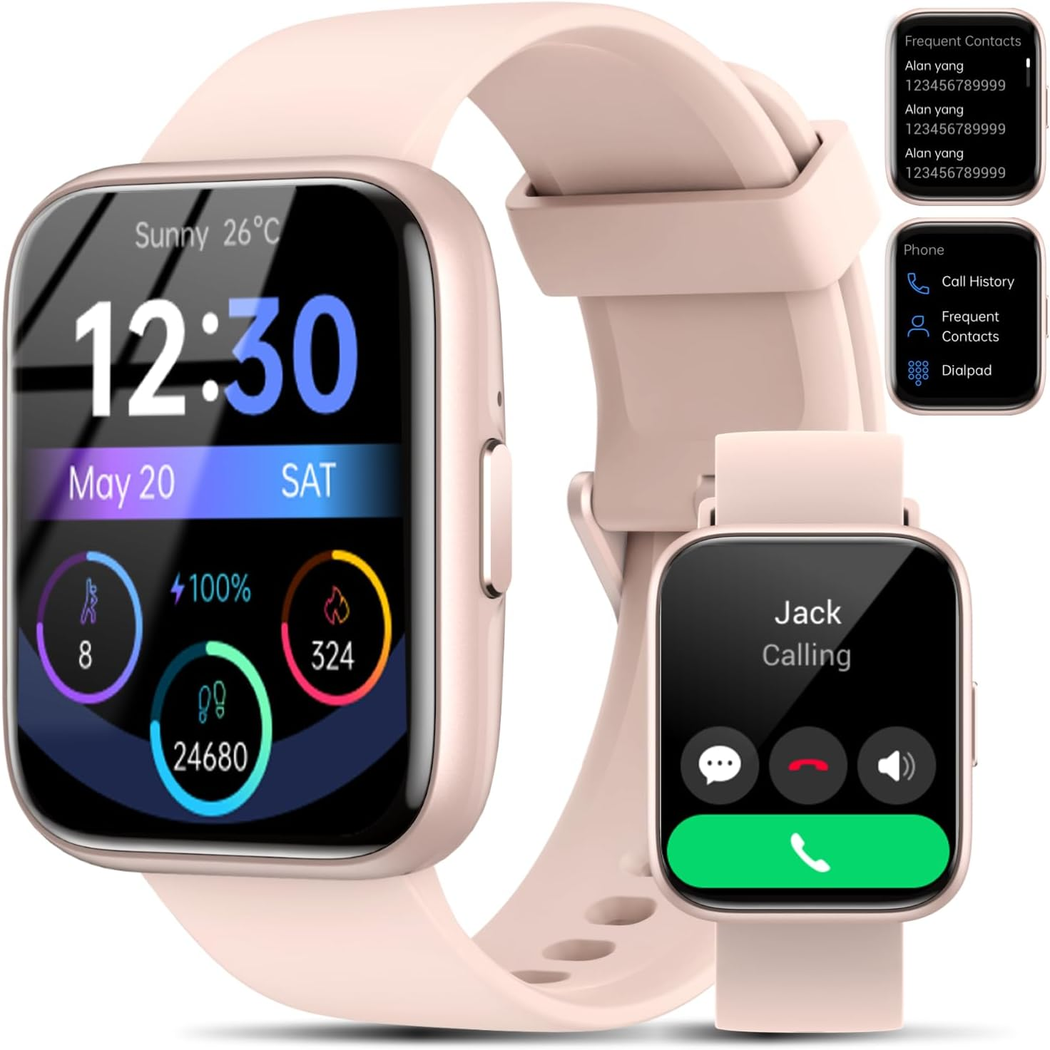 Smart Watch for Men Women - Answer/Make Calls/Quick Reply/Ai Voice Assistant, 1.83