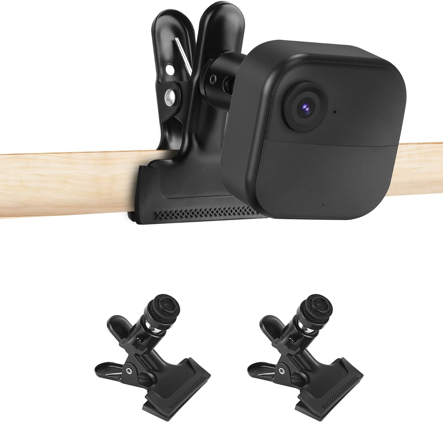 ALERTCAM 2Pack Clip Clamp Mount for Blink Outdoor 2K+ / Outdoor 4 (4Th Gen)/ (3Rd Gen), Blink XT / XT2, Blink Mini/Mini 2, Metal Clip Holder to Attach Your Camera Anywhere with No Tools
