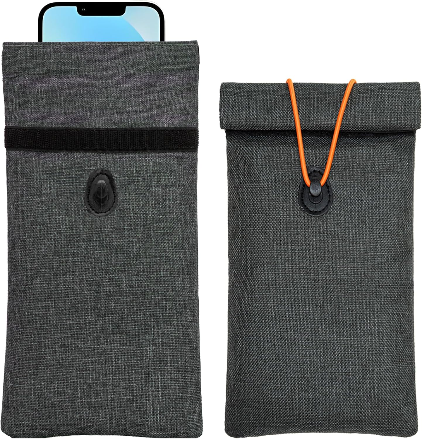 Faraday Bags for Phones 2 Pack Go Dark Bags for Cell Phones, Signal Blocking Cas