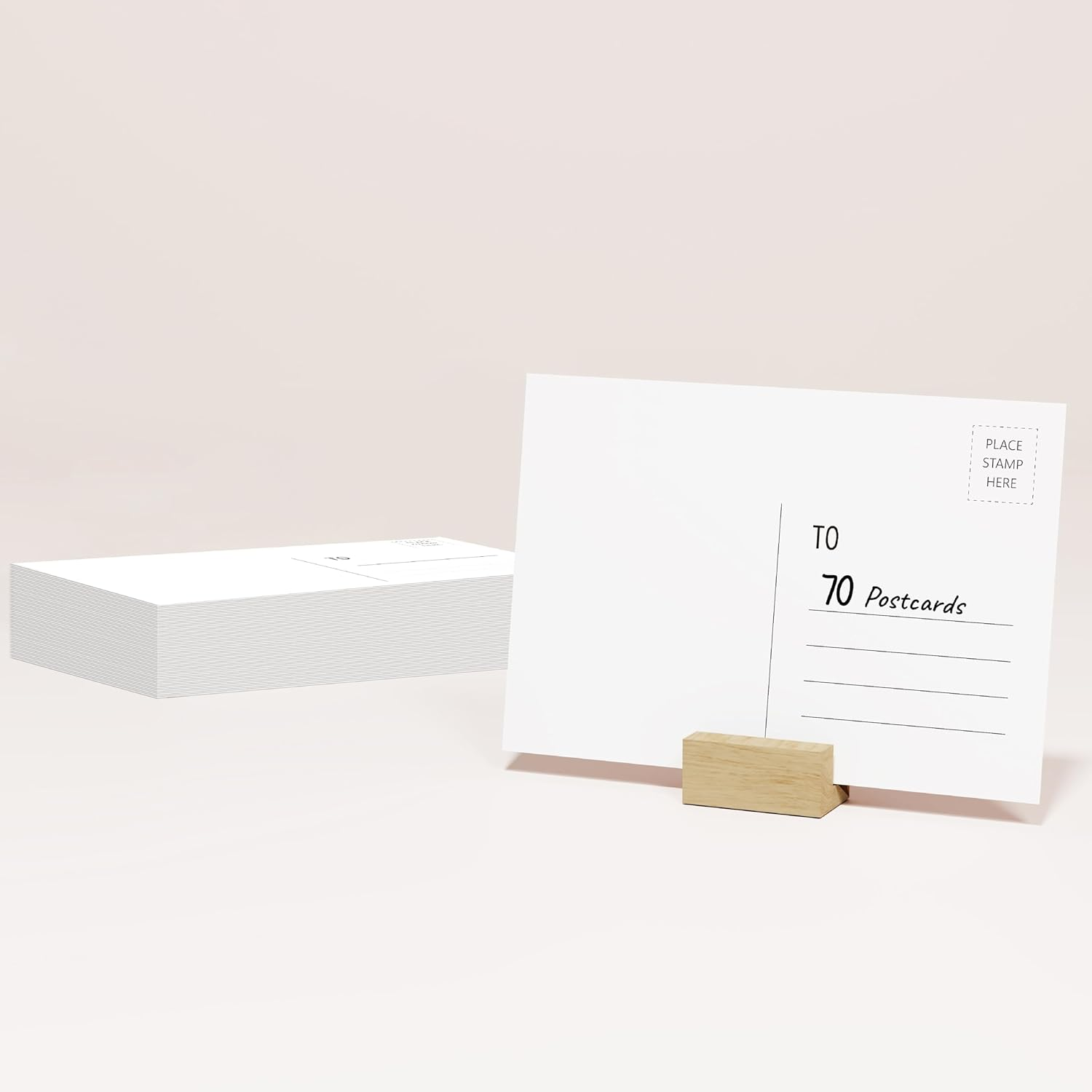 70 PCS Blank Postcards with Mailing Side, Mailable Printable Postcards, Postcard Paper Cardstock for New Yew, Christmas, Mother’S Day, Holidays (6” X 4”)