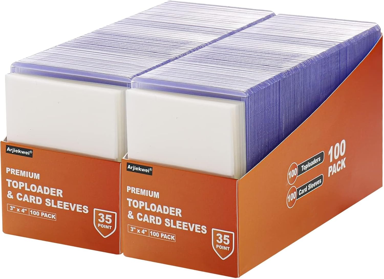 400 Card Sleeves Toploaders 3x4in Baseball Trading Sports Card Protectors