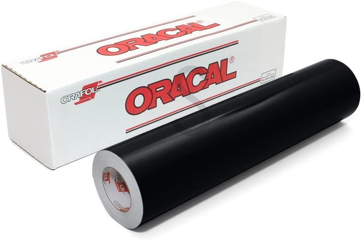 Roll of Matte Black Oracal 631 Removable Vinyl Works W/All Vinyl Cutters (12 Inch X 10FT)