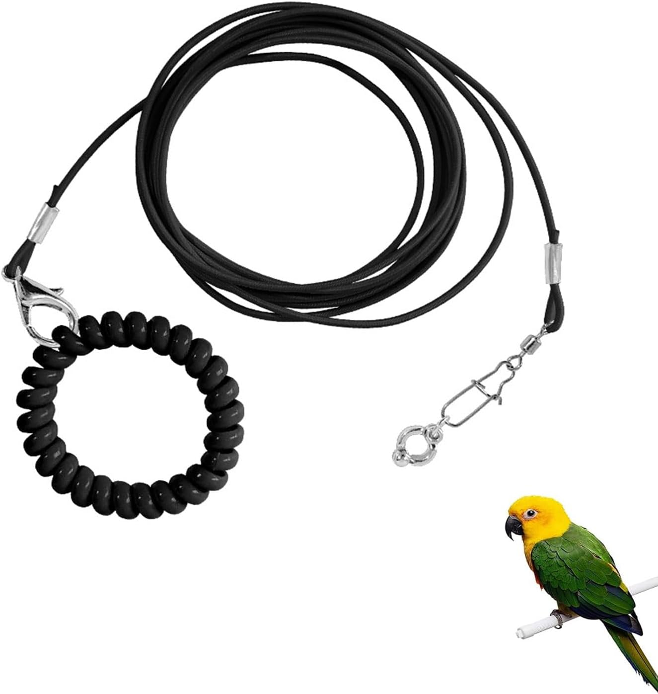 Roczential Bird Foot Chain Adjustable Bird Harness and Biting-Resistant Bird ... - Picture 2 of 15