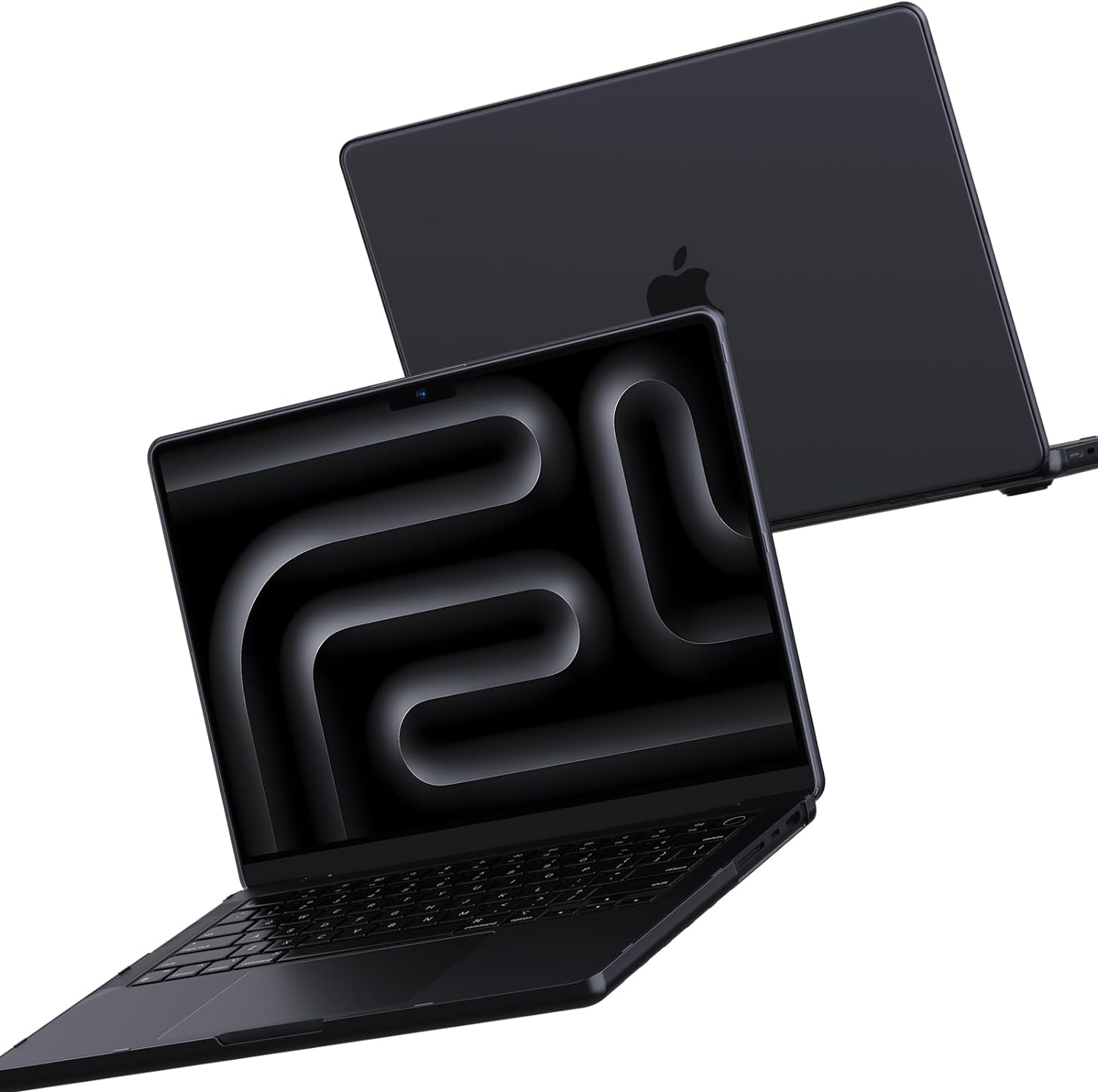 Compatible for MacBook Pro 16 inch Case 2024-2021 M4-M1 Pro/Max [100% Match Original Color] [Scientific Slim] A3403 A3186 A2991 A2780 A2485 Hard Case Cover for Laptop - Space Black Clear
