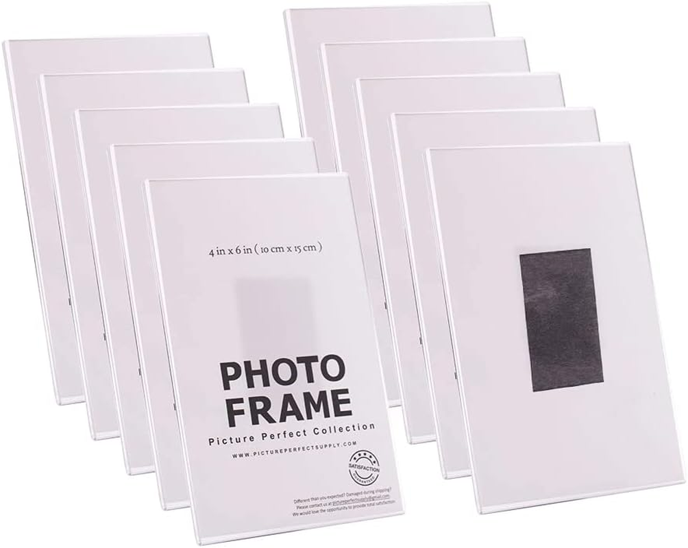 Pbf 4X6 Magnetic Picture Frames for Refrigerator | Clear Magnetic Acrylic Frames