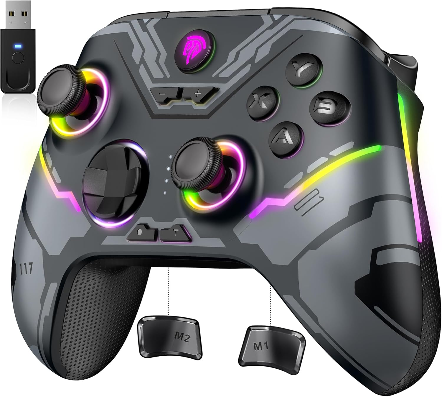 X15 Wireless PC Controller with Hall Triggers, Hall Joysticks Enhanced Bluetooth