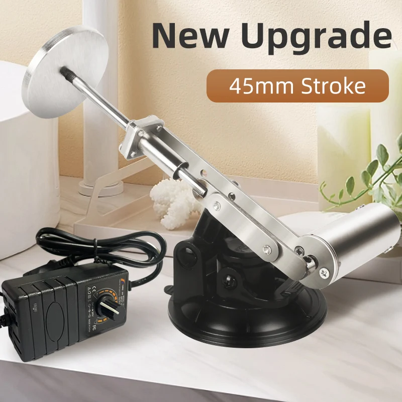 DC 24V Reciprocating Mechanism Motor Linear Actuator 3XLR Reciprocating cup 45mm Stroke Power Adjustable Speed EU/US/UK/AU