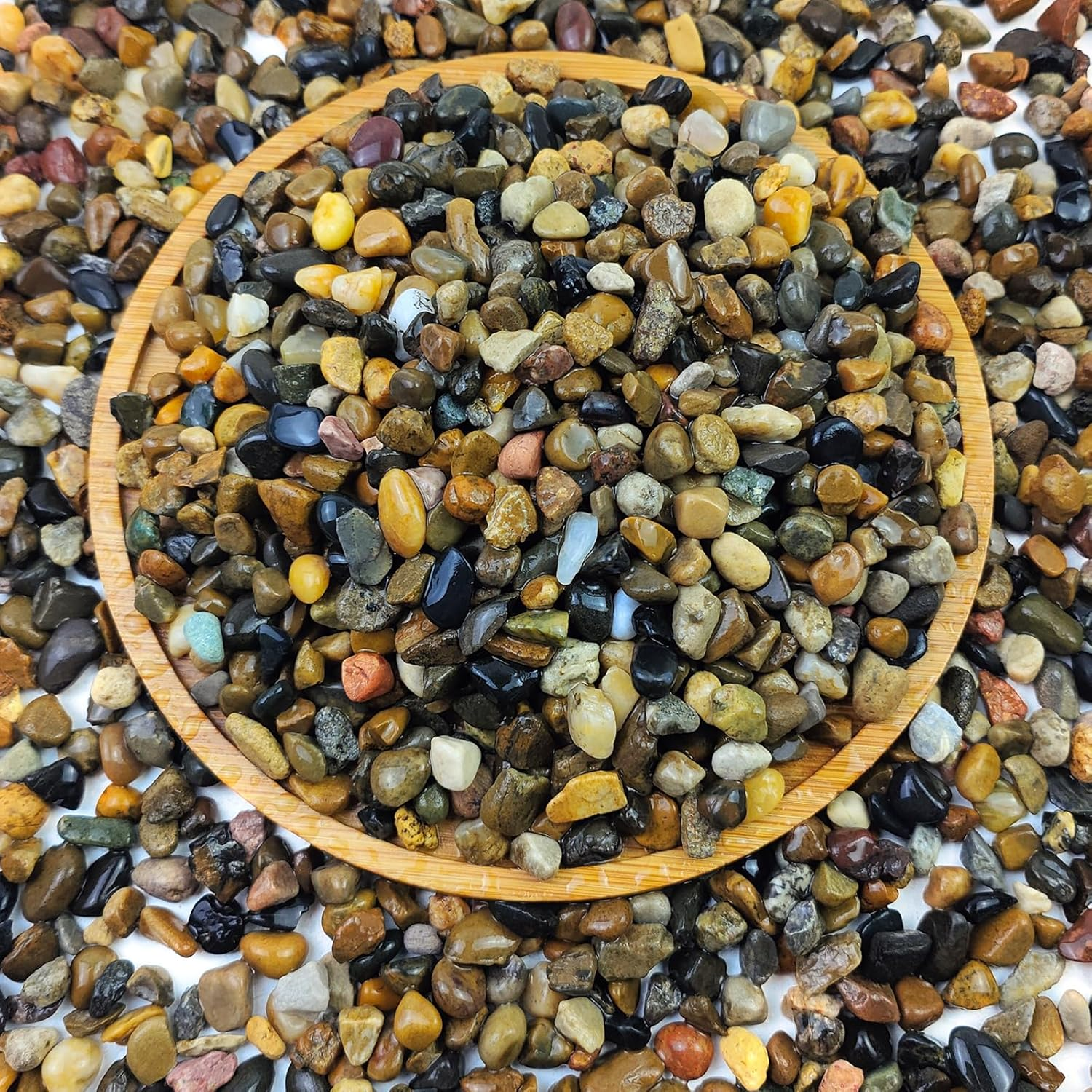 5Lbs Aquarium Gravel Pea Gravel for Indoor Plants1/4 Inch Decorative River Rocks