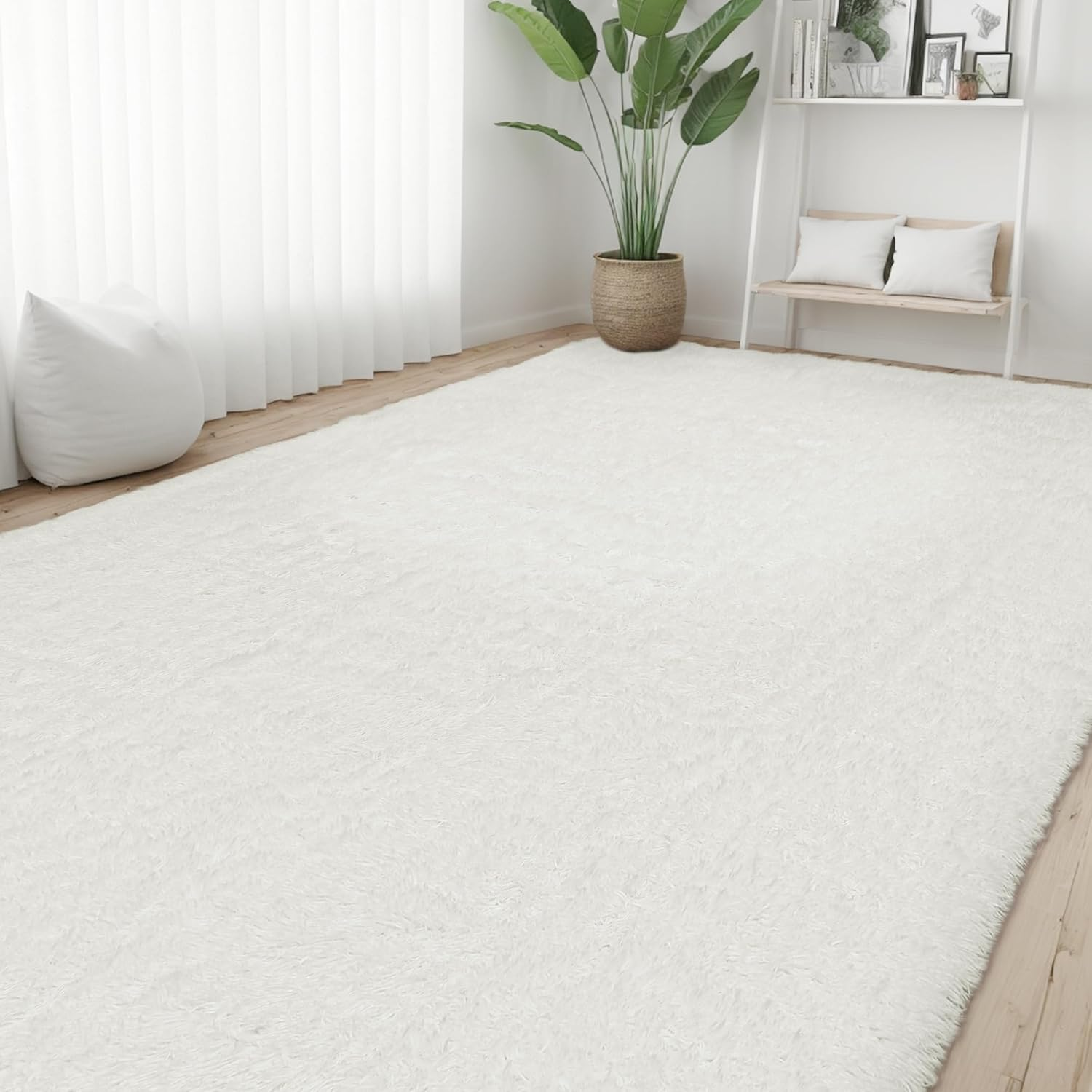 Youzi Fluffy Rugs for Livingroom Bedroom, Soft Shaggy Plush Fur Area Rug Mode... - Picture 4 of 25