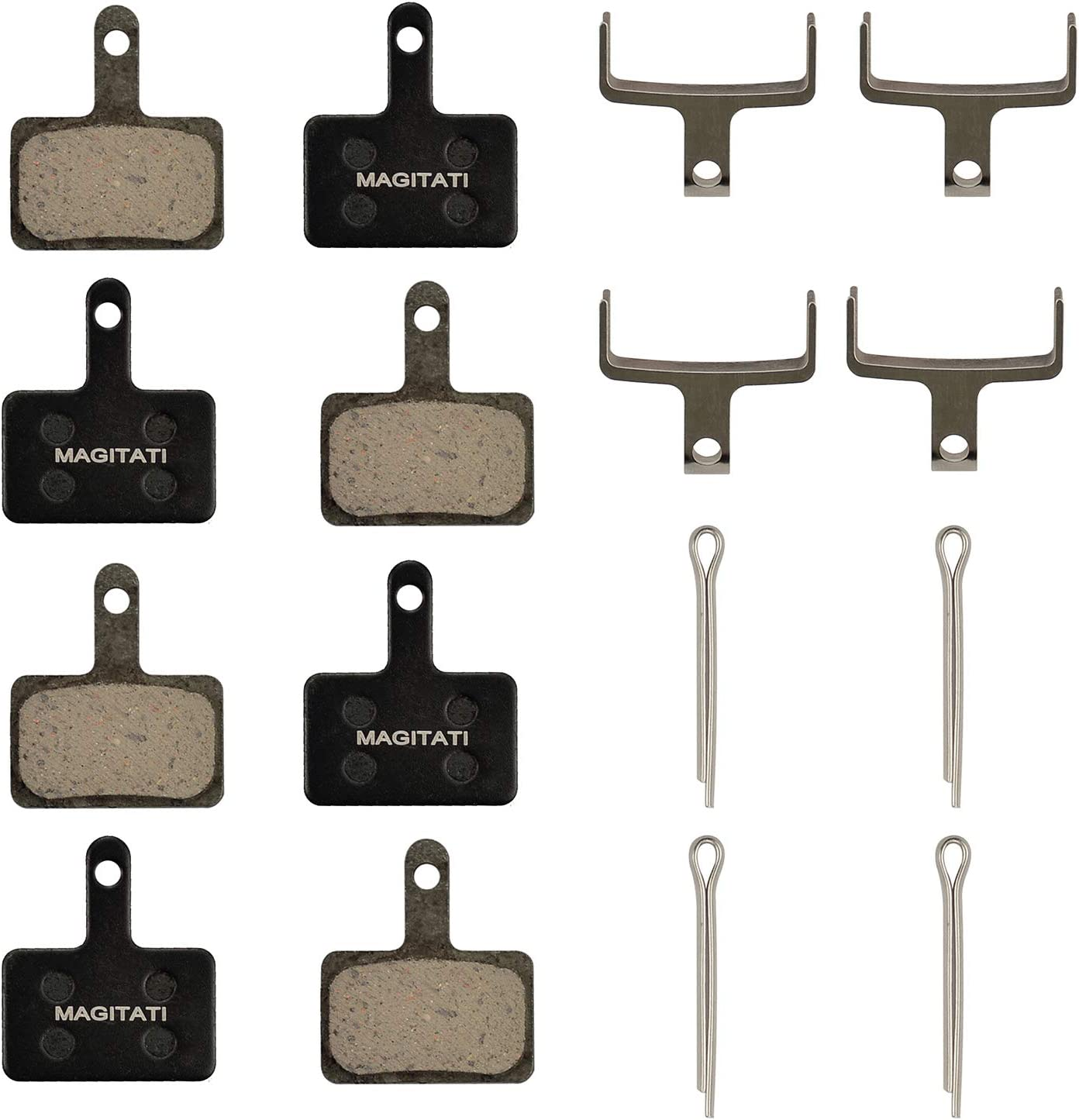 4 Pairs Resin Bike Bicycle Disc Brake Pads for TRP Tektro Shimano Deore Br-M575 M525 M515 T615 T675 M505 M495 M486 M485 M475 M465 M447 M446 M445 M416 M415 M395 M375 M315 M355 C601 C501 …