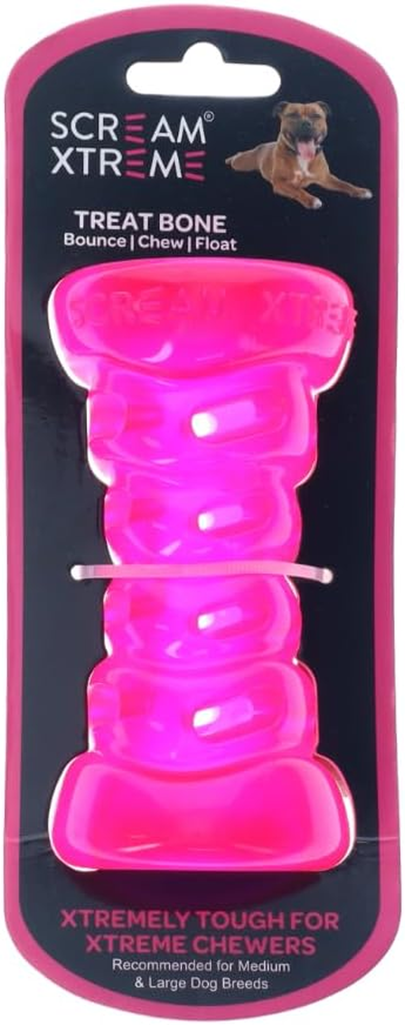 Scream Xtreme Treat Bone Loud Pink - Med/LGE 13cm - Picture 1 of 3