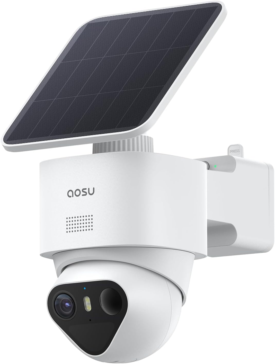 Aosu T2 Ultra 4K UHD Überwachungskamera Aussen Solar Akku 360° PTZ Schwenkbar KI Radar Mit PIR Auto-Tracking Person Auto Pet Erkennung Ohne ABO Truecolor-Farbnachtsicht Licht Tonalarm 2-Weg Audio