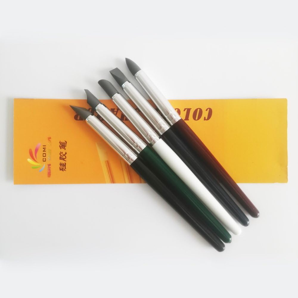 COMIART Clay Sculpture Tools Silicon Color Shapers Painting Brushes Size 6 - Picture 4 of 14