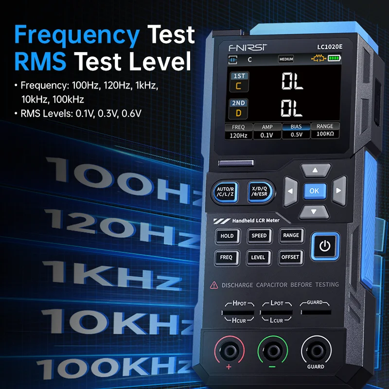 LC1020E Precision Smart Analyzer Tool, Supports Auto Measurement and Sorting of Electronic Components