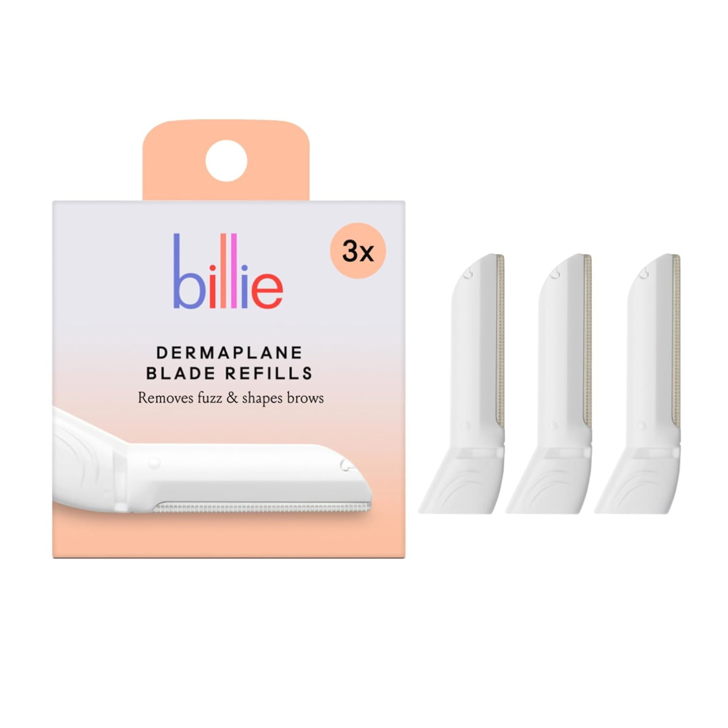 - Dermaplane Refill Blades - Stainless Steel Blades with Safety Micro-Guards - Nickel-Free - Gently Exfoliates Skin - 3 Count