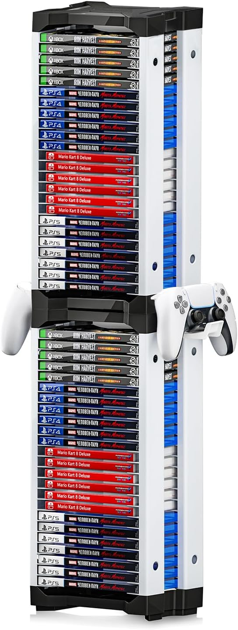 Nargos Video Game Storage Tower for PS5/ PS4/ PS3/ PS2/ Xbox One/Xbox 360 and... - Picture 10 of 14