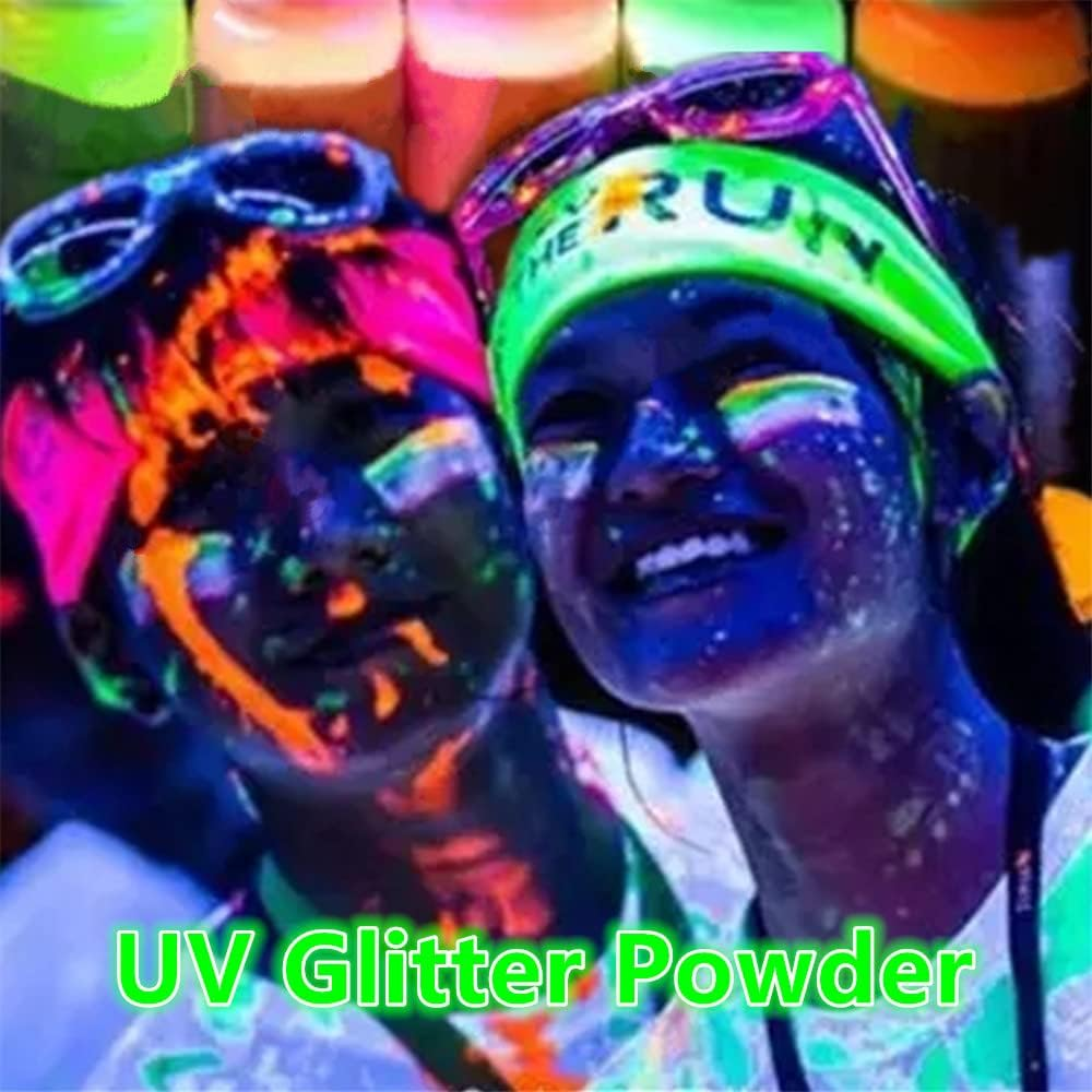 Go Ho Hair and Body Glitter Spray, Festival UV Glitter Effect Glitter Powder ... - Picture 7 of 13
