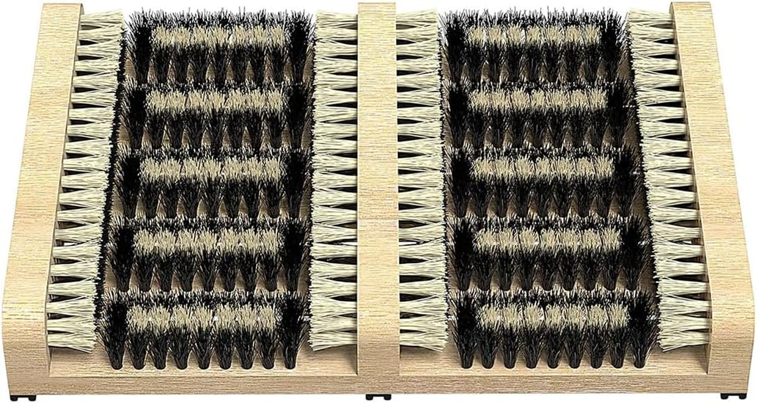 Boot Scraper Brush,Flat Door Scrubber Mat,All Weather Shoes & Boots Cleaner,Removes All Outdoor Dirt, Snow, Mud and Sand.Hiking Cleaner